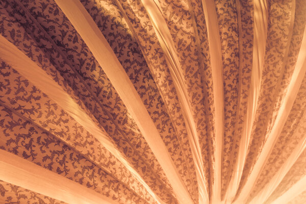 Warm Yellow Curved Lines