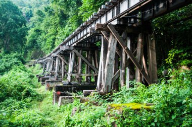 river kwai Tayland üzerinden demiryolu