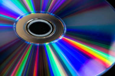 siyah arka plan üzerinde DVD