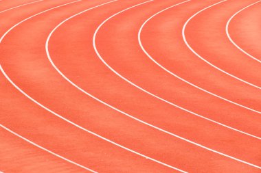 arena spor arka planda kırmızı yarış pisti