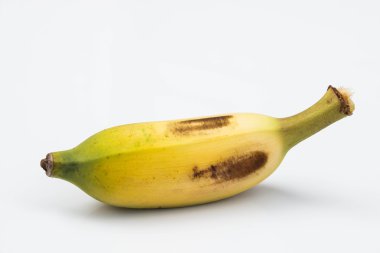 Beyaz arkaplanda muz