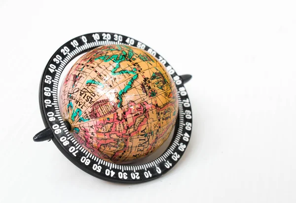 Globe on white background — Stock Photo, Image