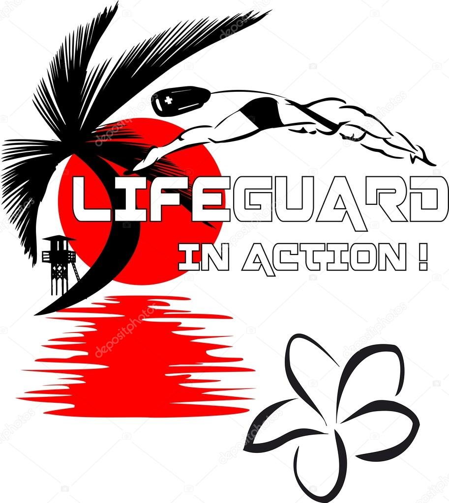Lifeguard in action