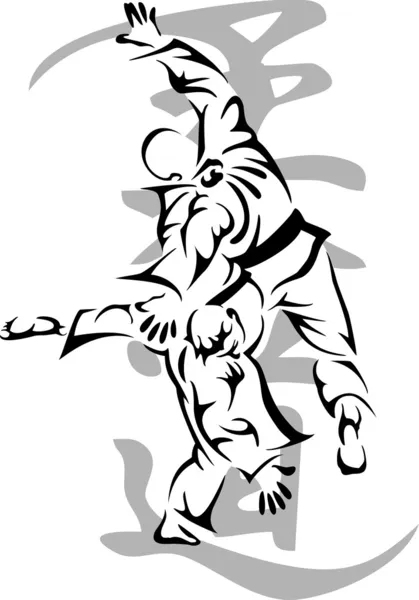 Judo Illustrazione Stock