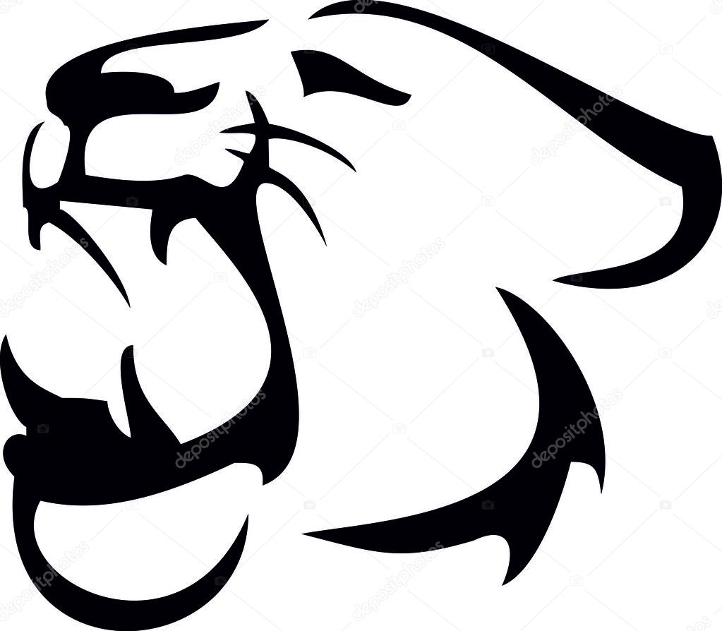 Panther head logo