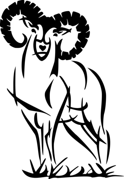 Mouflon Stock Illustration