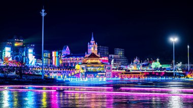 2021-2022 China Changchun Ice ve Snow Xintiandi Night Scene