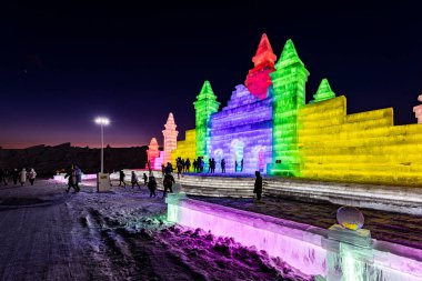 2021-2022 China Changchun Ice ve Snow Xintiandi Night Scene