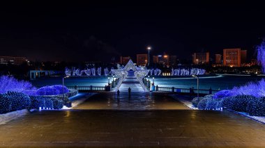 Changchun Dünya Heykel Parkı, Çin 'deki Buz ve Kar Parkı gece görüşü