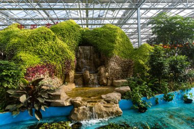 12. Çin Jilin Changchun Tarım Fuarı 'nın sergi alanı.