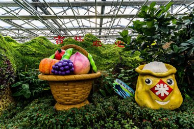 12. Çin Jilin Changchun Tarım Fuarı 'nın sergi alanı.