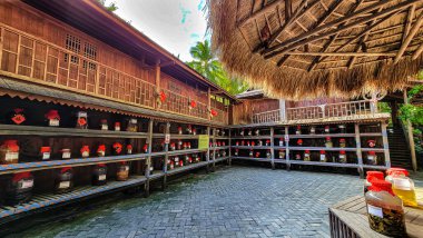 Hainan Eyaleti, Çin 'deki Yetian Antik Köyü manzarası