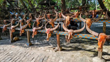 Hainan Eyaleti, Çin 'deki Yetian Antik Köyü manzarası