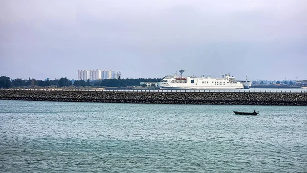 Puerto Xuwen Ocupado Ciudad Zhanjiang Guangdong China — Foto de Stock