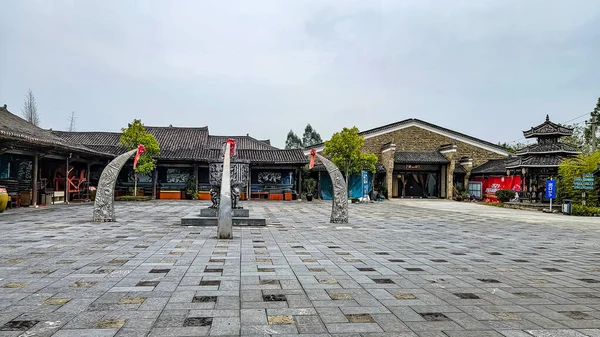 Dongqing Water Village Folk Architecture Guilin Guangxi China — стокове фото