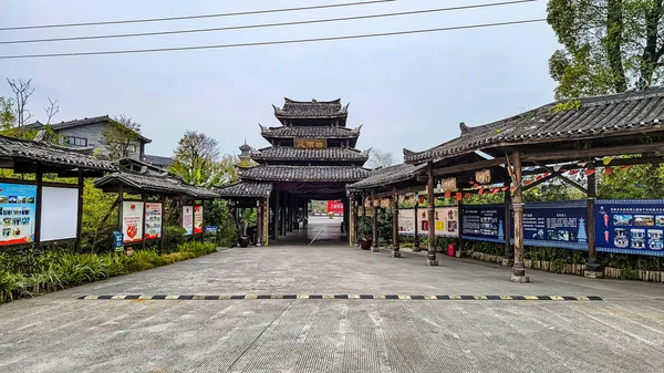 Guilin Guangxi Çin Deki Dongqing Köyü Halk Mimarisi — Stok fotoğraf