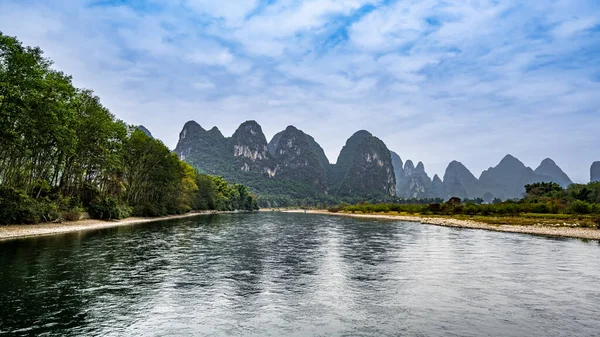 Τοπίο Του Ποταμού Lijiang Γραφικό Σημείο Στο Γκουιλίν Guangxi Κίνα — Φωτογραφία Αρχείου