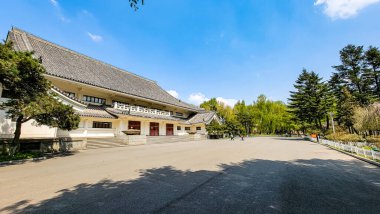 Changchun, Çin 'deki Peony Garden' ın bahar manzarası.