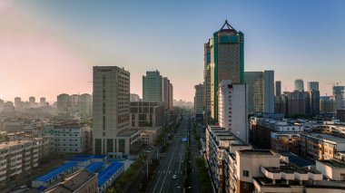 Changchun şehrinin mimari manzarası, Çin - Xi 'an yolu, Changchun şehri