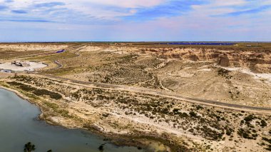 Landscape of Ulungu Lake National Wetland Park, Xinjiang, China