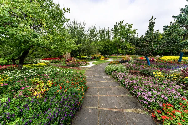 Landscape of Changchun Hundred Gardens in China in summer