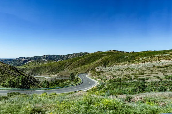 Schöne Autobahn Altai Gebirge Xinjiang China — Stockfoto