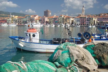 Imperia oneglia, liman balıkçılık liguria İtalya