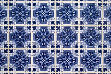 azulejos, geleneksel Portekiz çini detayı