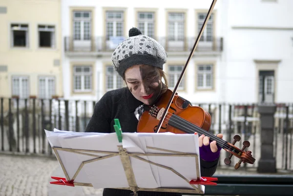 Grajek uliczny — Zdjęcie stockowe