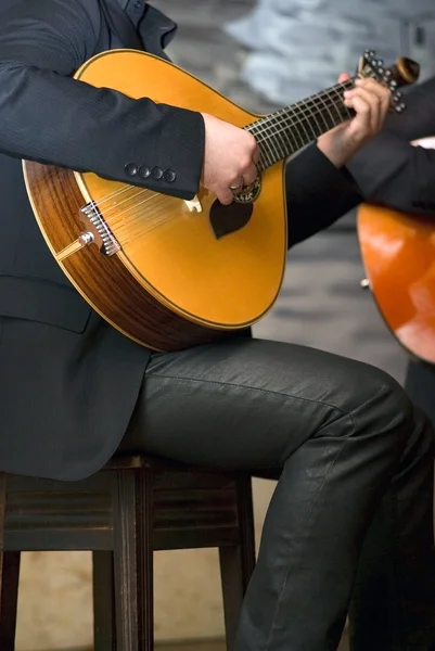 Traditionelle portugiesische Gitarre lizenzfreie Stockbilder