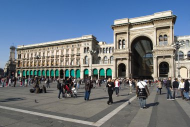 Milan, Vittorio Emanuele II gallery clipart