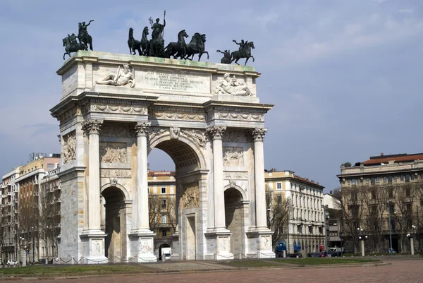 Arch av fred, Milano — Stockfoto