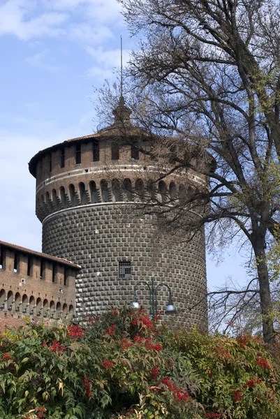 Milano sforza Kalesi — Stok fotoğraf