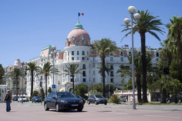 O Hotel Negresco, em Nice, França — Fotografia de Stock