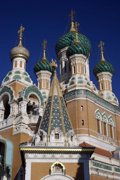 Kopuły rosyjskiej cerkwi prawosławnej — Zdjęcie stockowe