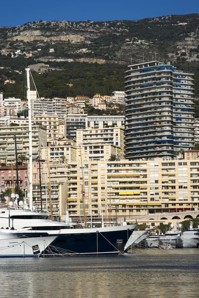 Monte Carlo and the Port Hercules — Stock Photo, Image