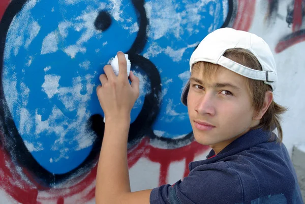 Graffiti boy — Stock Photo, Image