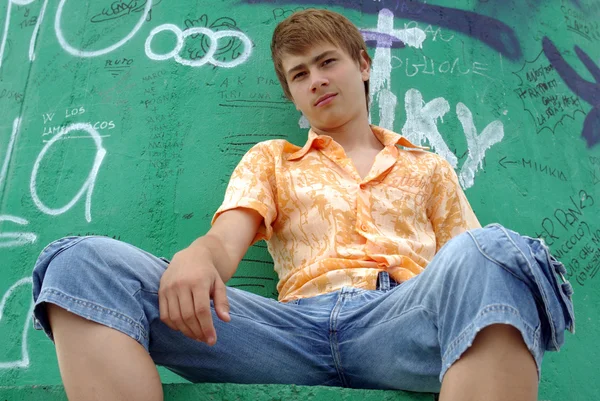 Closeup portrait of a young boy — Stock Photo, Image