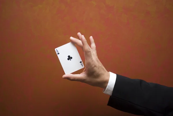 Karta Magic trick — Zdjęcie stockowe