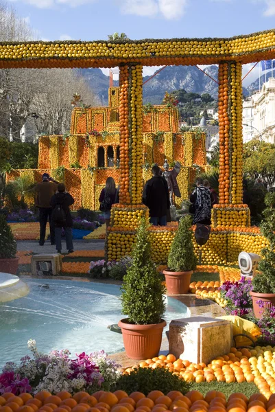 Menton limon Festivali, Fransa — Stok fotoğraf