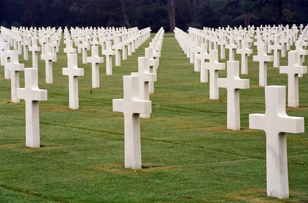 Friedhof der Normandie Stockbild