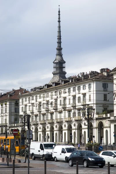 Centrální náměstí v Turíně, Itálie — Stock fotografie