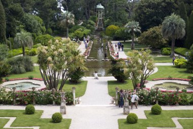 Garden in Villa Ephrussi de Rothschild clipart