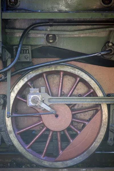 Rueda de locomotora de vapor — Foto de Stock