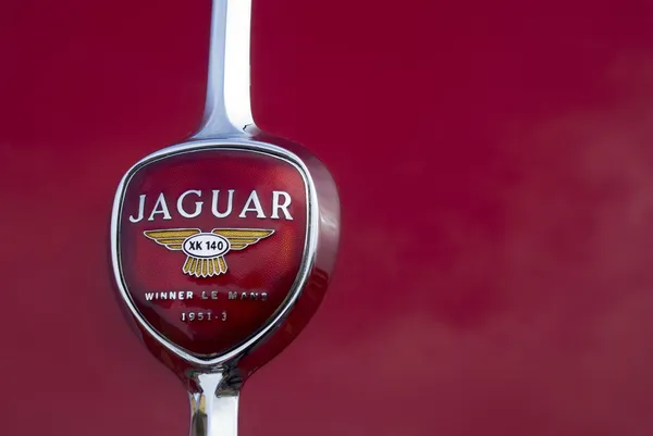 Oude jaguar auto logo — Stockfoto
