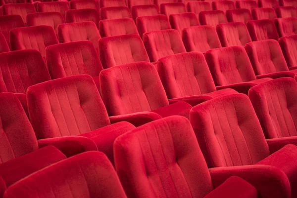 Empty red chairs — Stock Photo, Image
