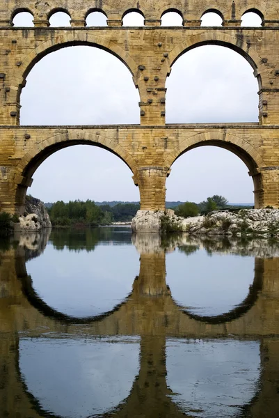 Rzymskiego akweduktu pont du gard, Francja — Zdjęcie stockowe