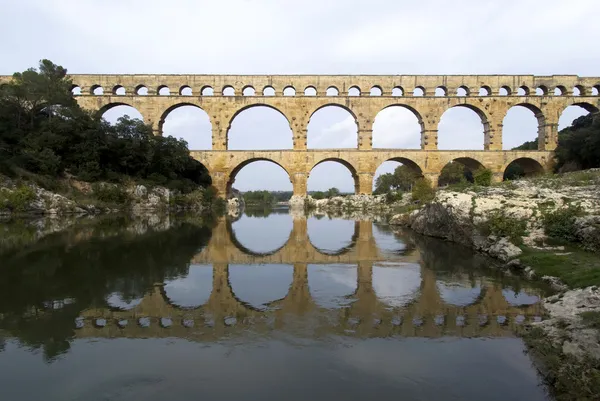 Pont du gard, Fransa, Roma su kemeri — Stok fotoğraf