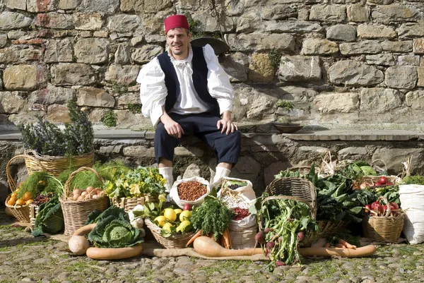 Mittelaltermarkt lizenzfreie Stockfotos