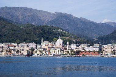 perli denizden Panoraması genoa-İtalya
